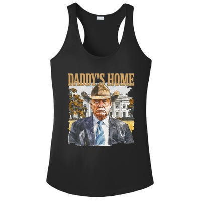 Trump Cowboy Western DaddyS Home Maga Take America Back Ladies PosiCharge Competitor Racerback Tank