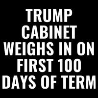 Trump Cabinet Weighs In On First 100 Days Of Term Women's Crop Top Tee