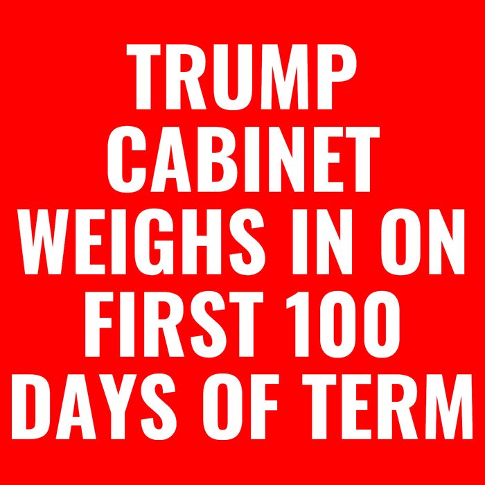 Trump Cabinet Weighs In On First 100 Days Of Term 16 in Basic Backpack