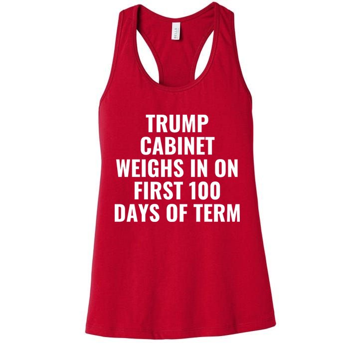 Trump Cabinet Weighs In On First 100 Days Of Term Womens Tank Top