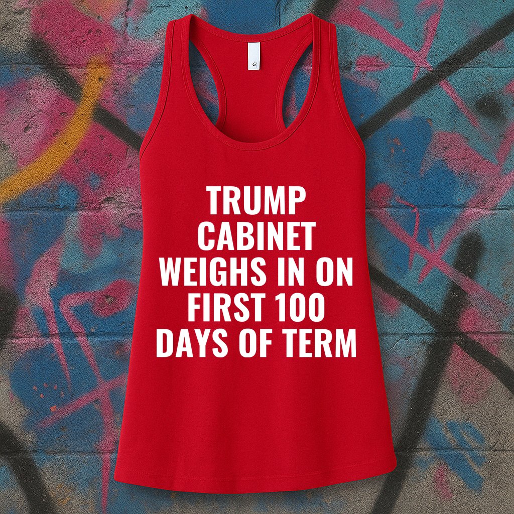 Trump Cabinet Weighs In On First 100 Days Of Term Womens Tank Top