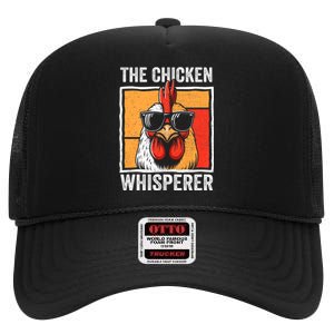 The Chicken Whisperer Farmer Animal Farm High Crown Mesh Back Trucker Hat