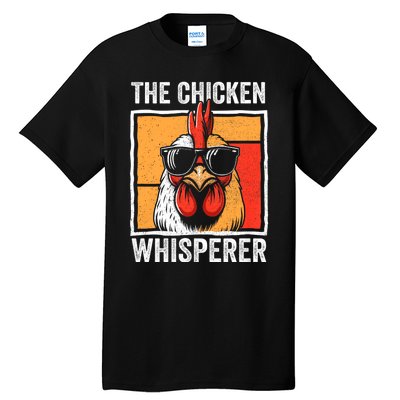 The Chicken Whisperer Farmer Animal Farm Tall T-Shirt