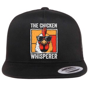 The Chicken Whisperer Farmer Animal Farm Flat Bill Trucker Hat