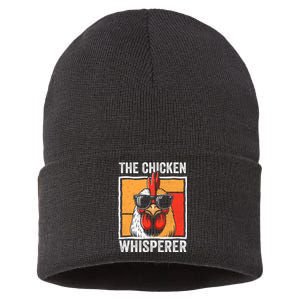 The Chicken Whisperer Farmer Animal Farm Sustainable Knit Beanie