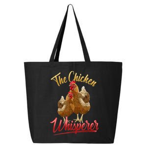 The Chicken Whisperer Funny Chicken Lover Farming 25L Jumbo Tote