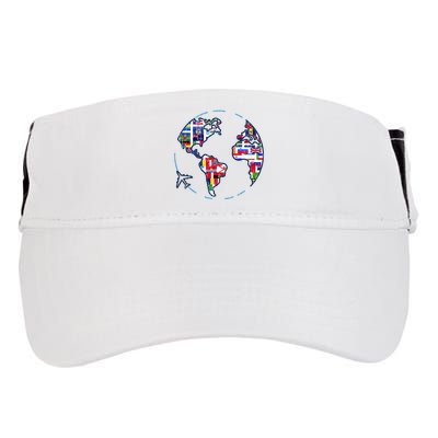 Traveler Countries World Flags International World Map Adult Drive Performance Visor