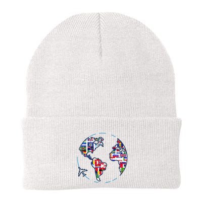Traveler Countries World Flags International World Map Beanie