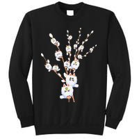 Tree Cat Willow Buds Flowers Tree Sweatshirt