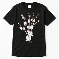 Tree Cat Willow Buds Flowers Tree Tall T-Shirt