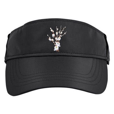 Tree Cat Willow Buds Flowers Tree Adult Drive Performance Visor