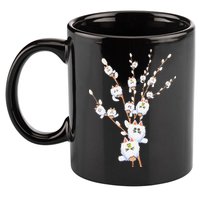 Tree Cat Willow Buds Flowers Tree 11oz C Handle Ceramic Mug