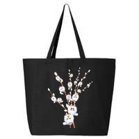 Tree Cat Willow Buds Flowers Tree 25L Jumbo Tote