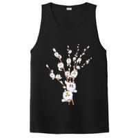 Tree Cat Willow Buds Flowers Tree PosiCharge Competitor Tank