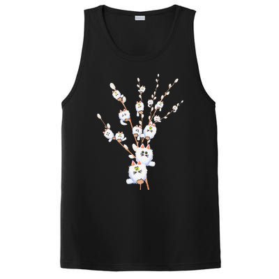 Tree Cat Willow Buds Flowers Tree PosiCharge Competitor Tank