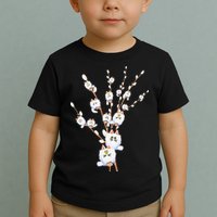 Tree Cat Willow Buds Flowers Tree Toddler T-Shirt