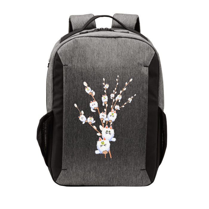 Tree Cat Willow Buds Flowers Tree Vector Backpack