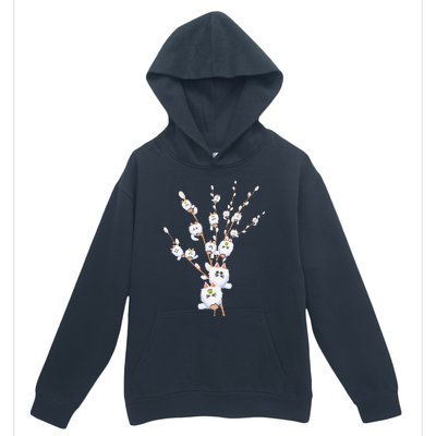 Tree Cat Willow Buds Flowers Tree Urban Pullover Hoodie