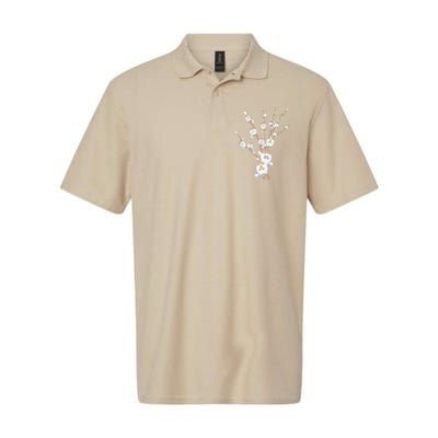 Tree Cat Willow Buds Flowers Tree Softstyle Adult Sport Polo