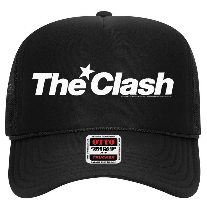 The C.L.A.S.H White Star Logo High Crown Mesh Back Trucker Hat