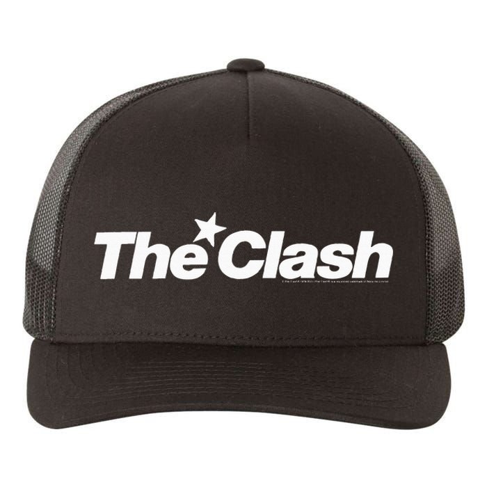 The C.L.A.S.H White Star Logo Yupoong Adult 5-Panel Trucker Hat