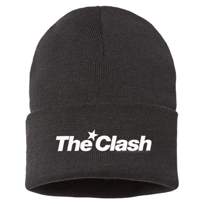 The C.L.A.S.H White Star Logo Sustainable Knit Beanie