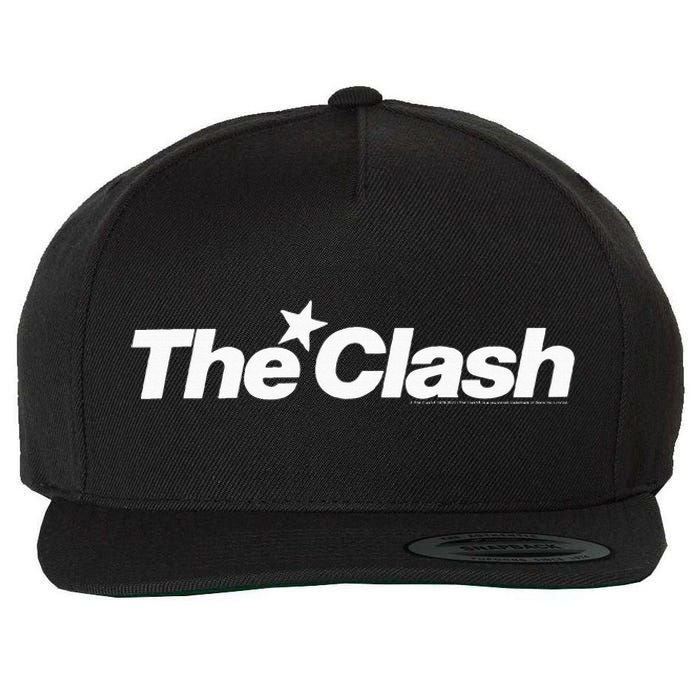 The C.L.A.S.H White Star Logo Wool Snapback Cap