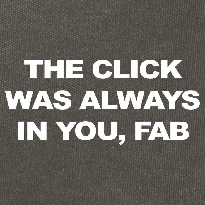 The Click Was Always In You Fab Cotton Canvas Backpack