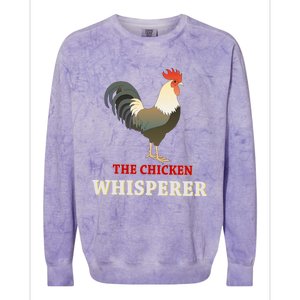 The Chicken Whisperer Funny Colorblast Crewneck Sweatshirt