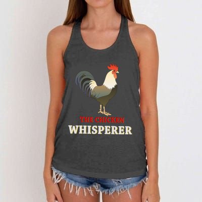 The Chicken Whisperer Funny Women's Knotted Racerback Tank