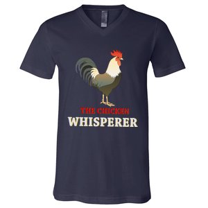 The Chicken Whisperer Funny V-Neck T-Shirt