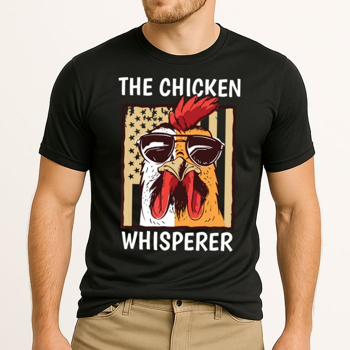 The Chicken Whisperer Farmer Chicken Cooling Performance Crew T-Shirt