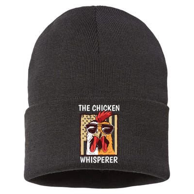 The Chicken Whisperer Farmer Chicken Sustainable Knit Beanie