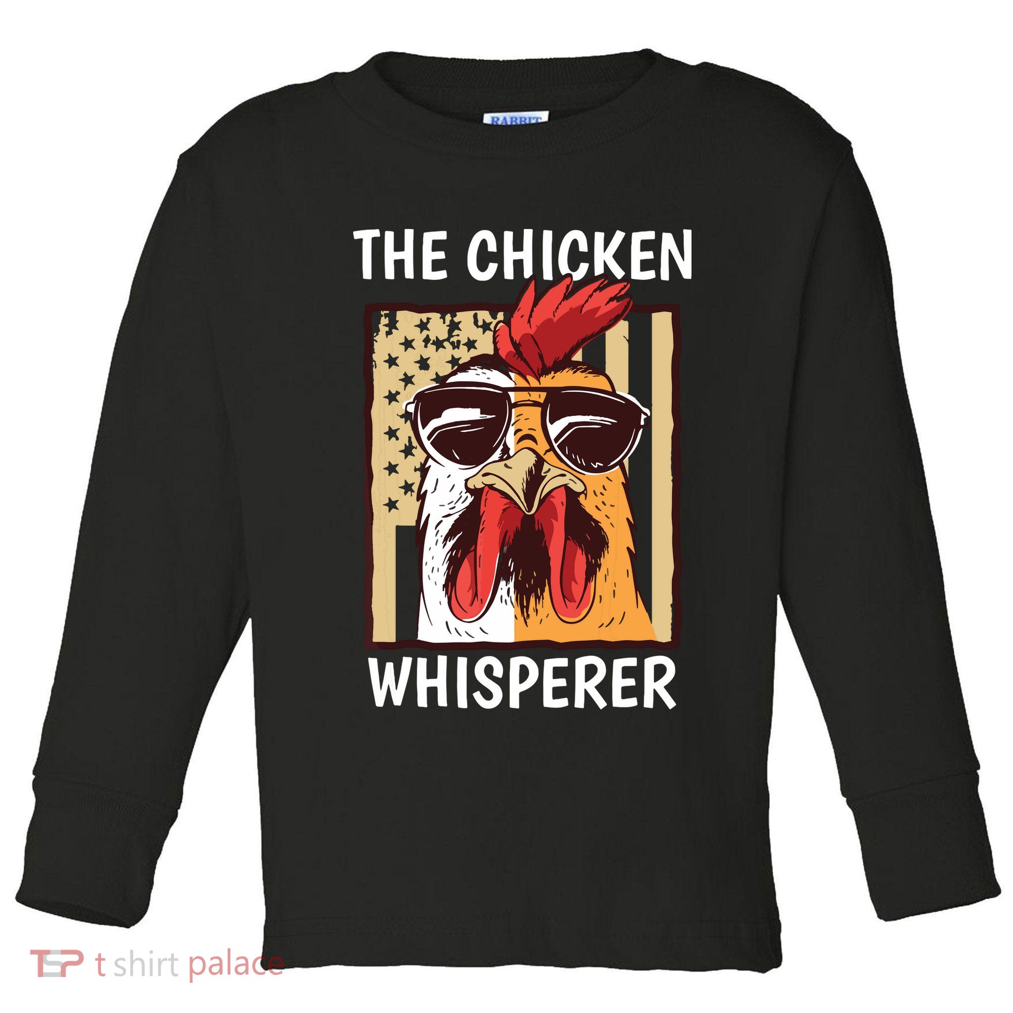 The Chicken Whisperer Farmer Chicken Toddler Long Sleeve Shirt
