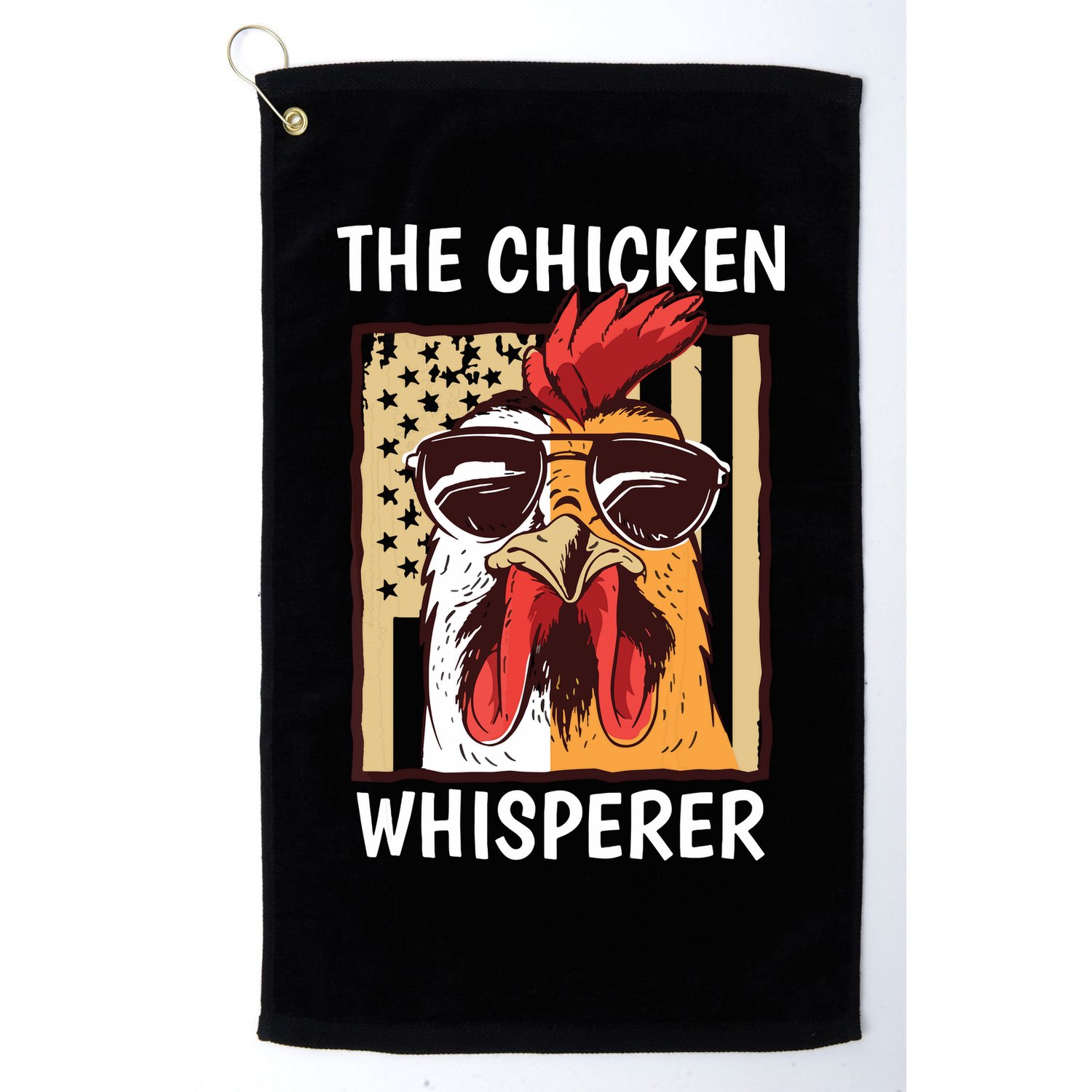 The Chicken Whisperer Farmer Chicken Golf Towel