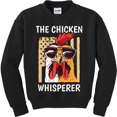 The Chicken Whisperer Farmer Chicken Kids Sweatshirt