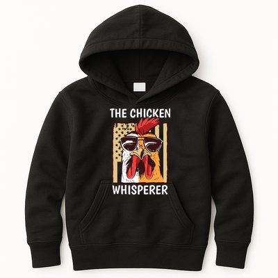 The Chicken Whisperer Farmer Chicken Kids Hoodie