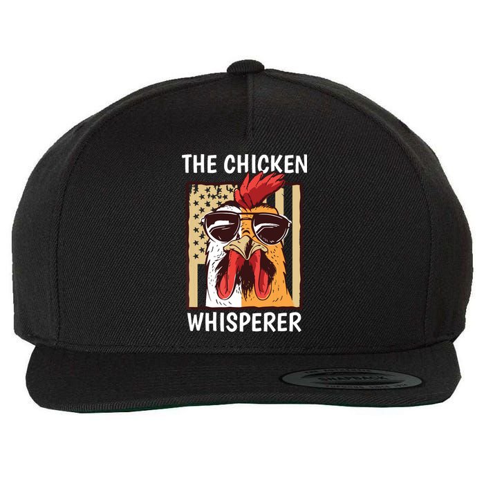 The Chicken Whisperer Farmer Chicken Wool Snapback Cap