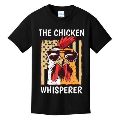 The Chicken Whisperer Farmer Chicken Kids T-Shirt