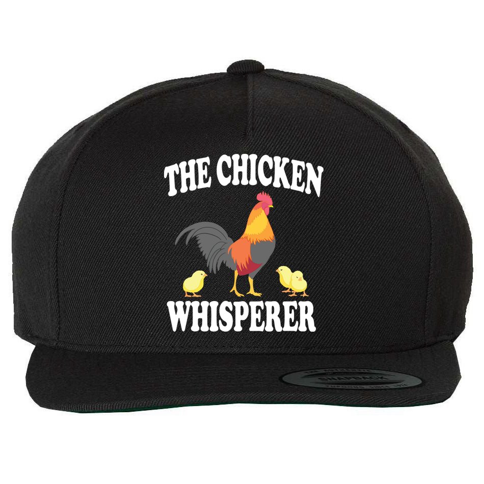 The Chicken Whisperer Funny Farm Animal Wool Snapback Cap
