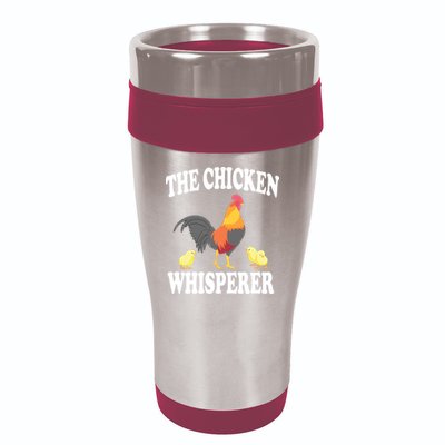The Chicken Whisperer Funny Farm Animal 16oz Travel Tumbler
