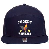The Chicken Whisperer Funny Farm Animal 7 Panel Mesh Trucker Snapback Hat