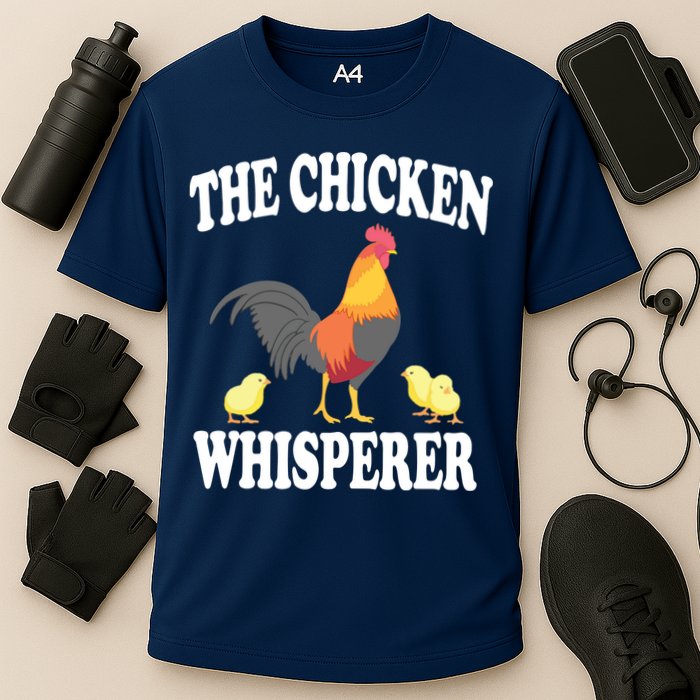 The Chicken Whisperer Funny Farm Animal Cooling Performance Crew T-Shirt
