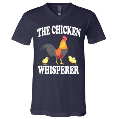 The Chicken Whisperer Funny Farm Animal V-Neck T-Shirt