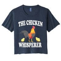 The Chicken Whisperer Funny Farm Animal Women's Crop Top Tee