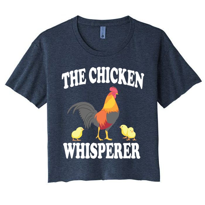 The Chicken Whisperer Funny Farm Animal Women's Crop Top Tee