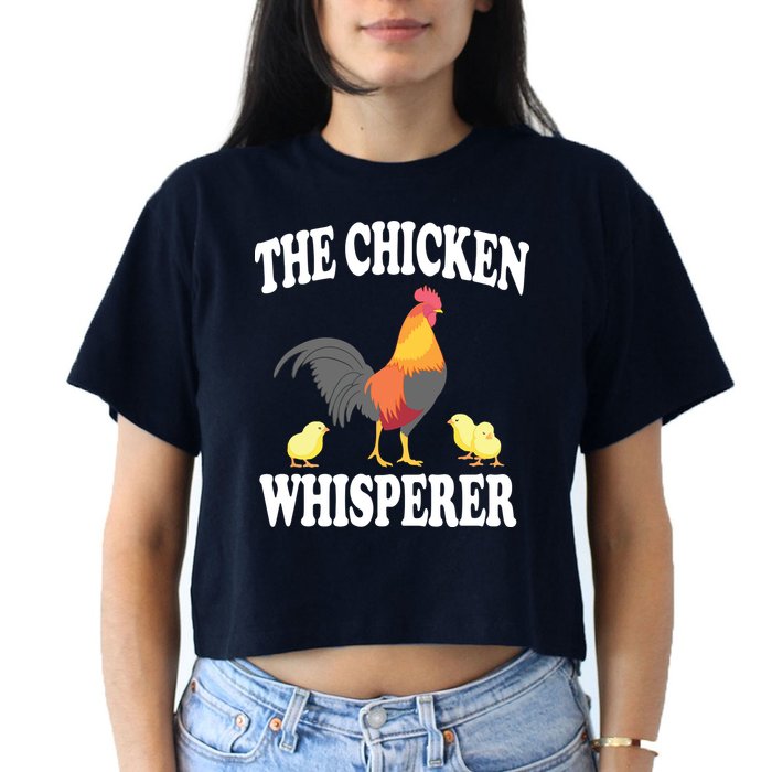 The Chicken Whisperer Funny Farm Animal Women's Crop Top Tee