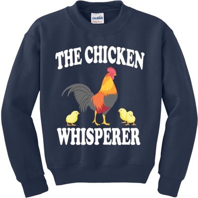 The Chicken Whisperer Funny Farm Animal Kids Sweatshirt