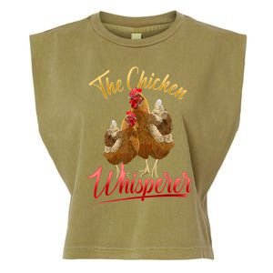 The Chicken Whisperer Funny Chicken Lover Farming Garment-Dyed Women's Muscle Tee