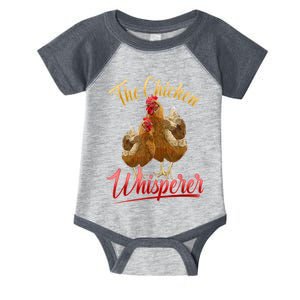 The Chicken Whisperer Funny Chicken Lover Farming Infant Baby Jersey Bodysuit